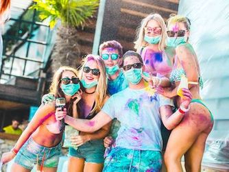 Abifahrt Holi Party Farbfestival 